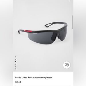 Prada Linea Rossa Active Black Sunglasses
